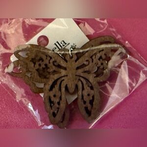 Brown Butterfly Earrings